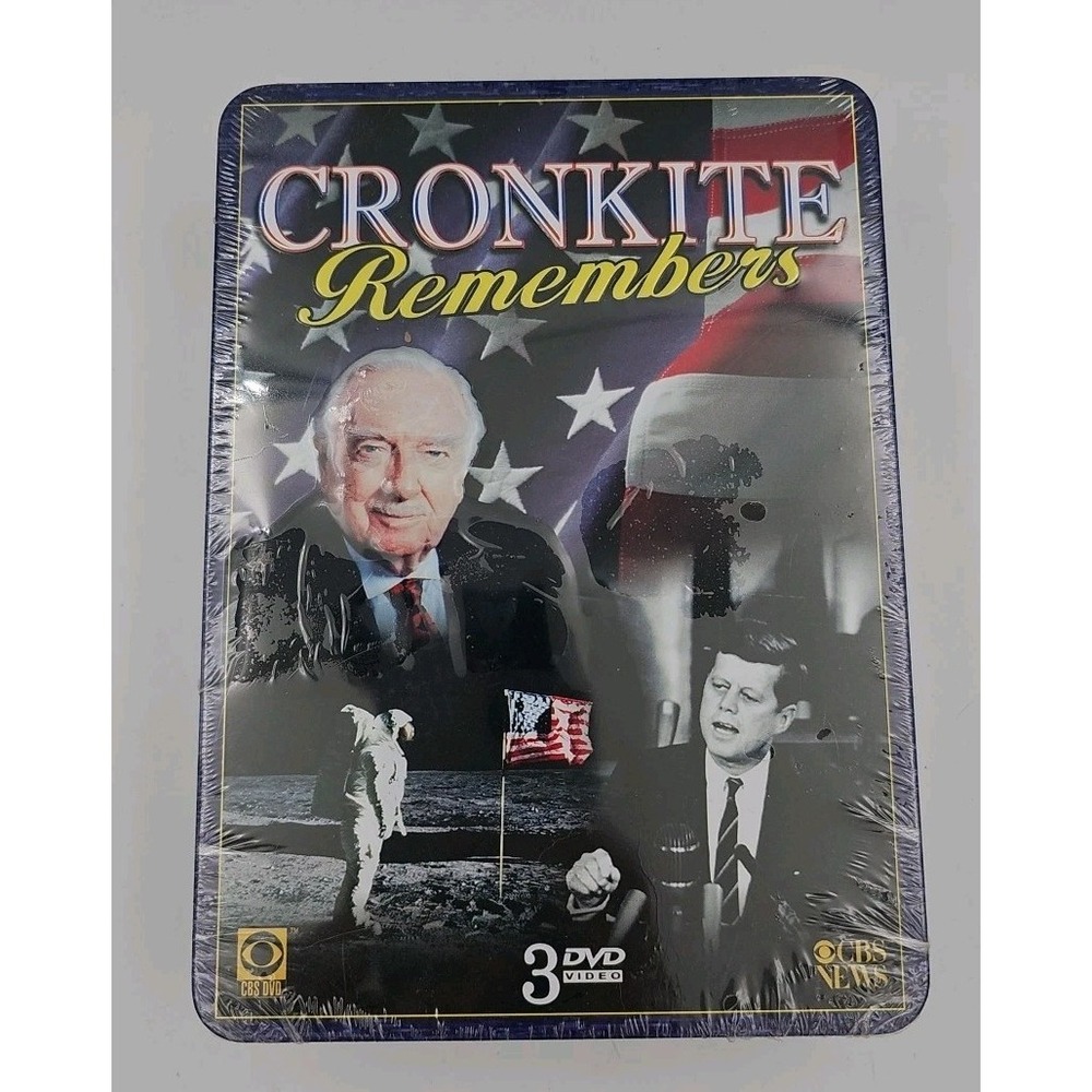 Walter Cronkite Remembers: 3 DVD Collector's Edition In Embossed Tin Case (NEW)